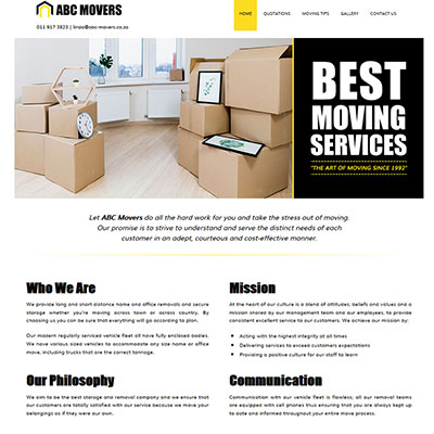 ABC Movers : HTML